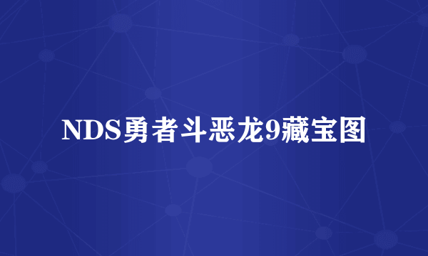 NDS勇者斗恶龙9藏宝图