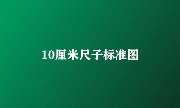 10厘米尺子标准图