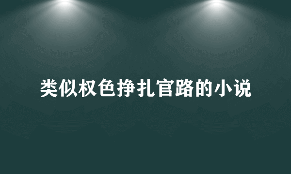 类似权色挣扎官路的小说