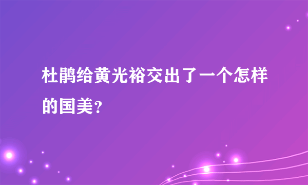 杜鹃给黄光裕交出了一个怎样的国美？