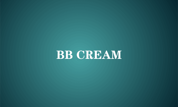 BB CREAM